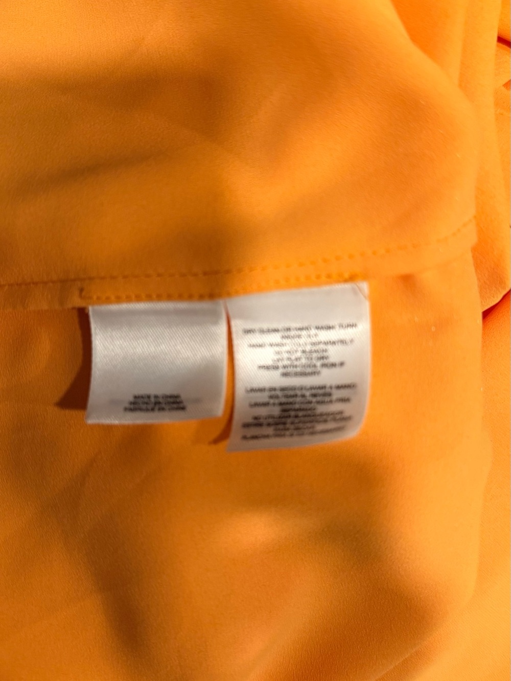 ANN KLEIN Bright Mustard Nehru Tunic Shirt - Picture 6 of 6